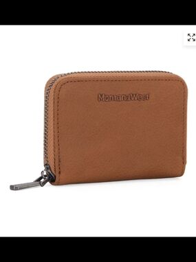 Montana West Leather Credit Card Zip Wallet